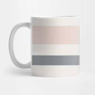 An uncommon unity of Alabaster, Grey, Gray (X11 Gray) and Light Grey stripes. Mug